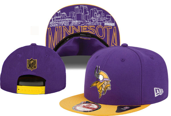 Minnesota Vikings Snapback Purple Hat XDF 0620